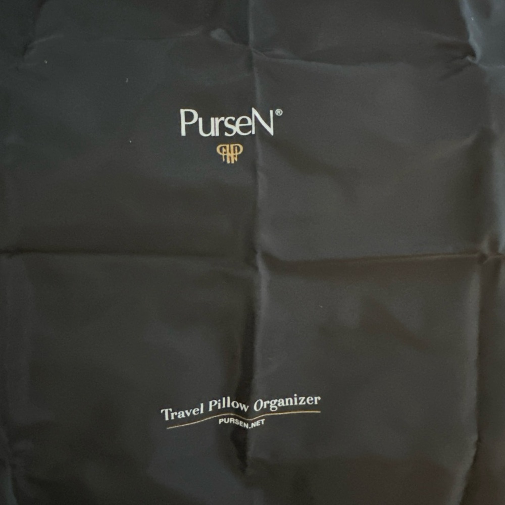 PurseN Burgundy Travel Pillow Case